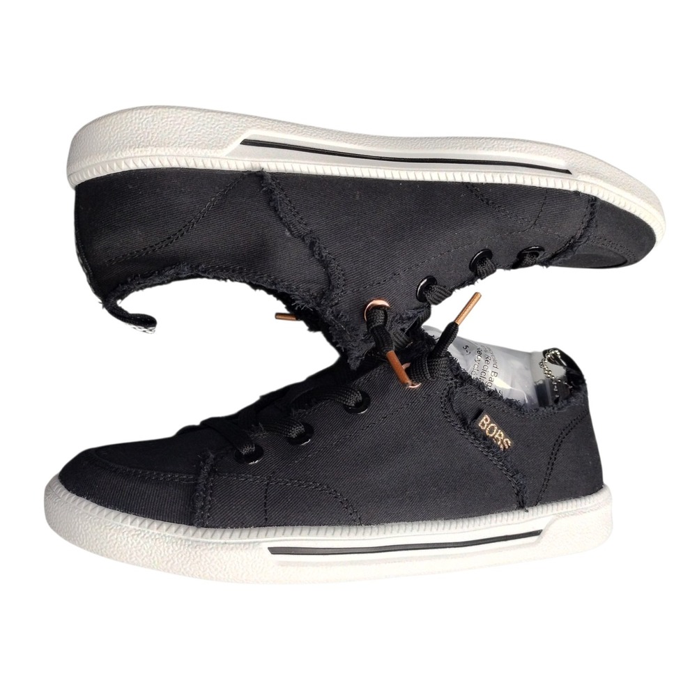 BOBS by Skechers B Cute 2.0 Sneakers Womens US 6 Black Comfort Low Top 114150